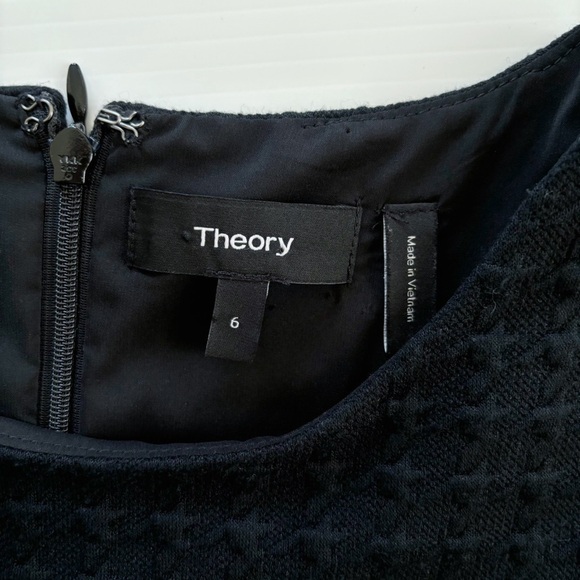 Theory Amberdale Karlie Houndstooth Knit Dress 6 Black - Picture 6 of 8
